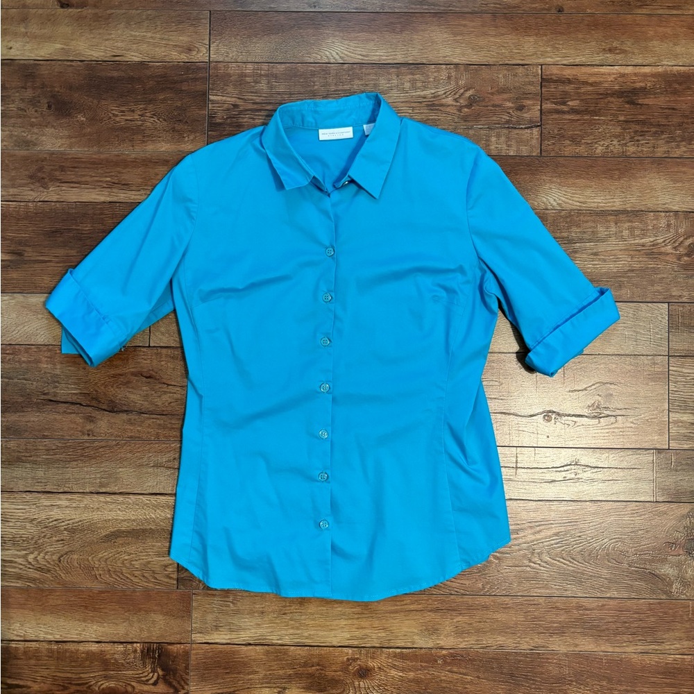 New York & Company Size Small 3/4 sleeve button up
